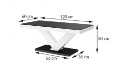 VICTORIA MINI coffee table (high gloss/super matt)
